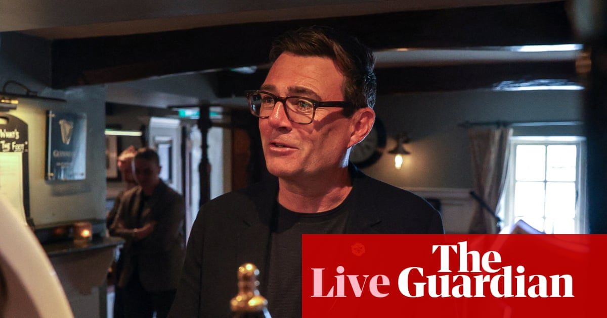 Andy Burnham to cut tax for pubs, clubs and live music in England and make vape shops pay more – business live