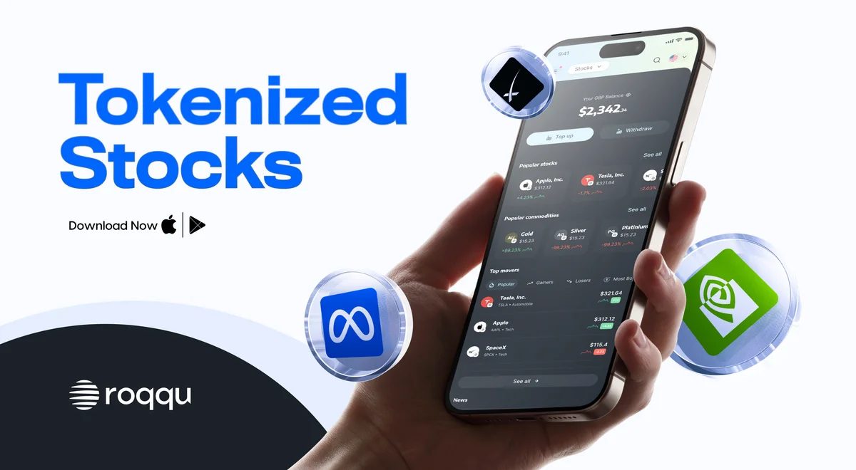 Roqqu launches tokenized stocks, expands into global investment platform