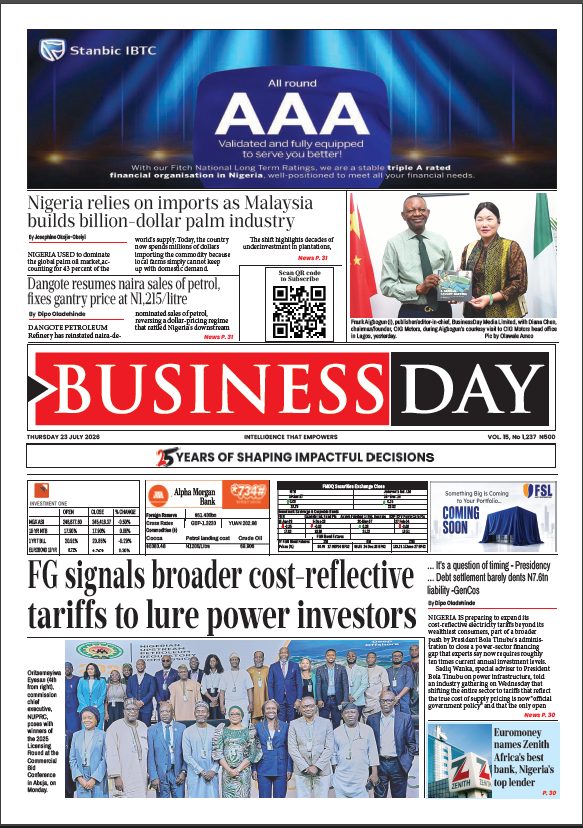 BusinessDay 23rd Jul 2026